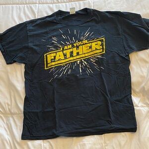 Black Graphic Men’s T-Shirt “I am your father”